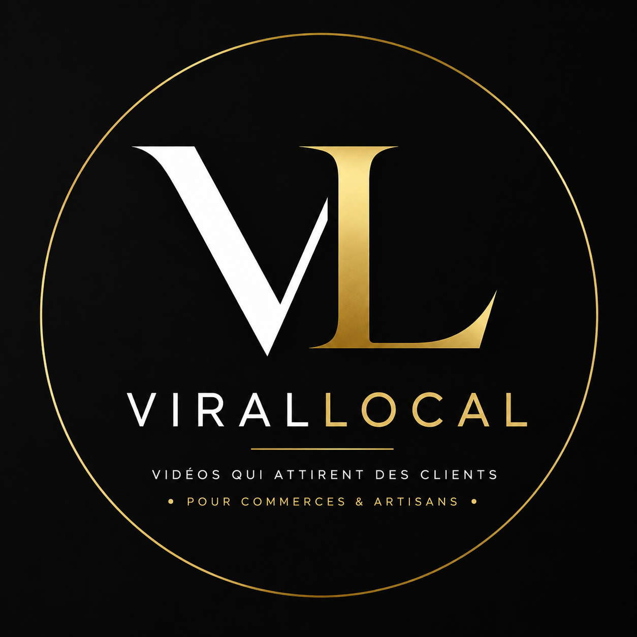 Logo ViralLocal — vidéos qui attirent des clients
